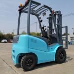 Small Seated 1.5T 1500kg Electric Forklift Truck 3M Semi Lead Acid Battery