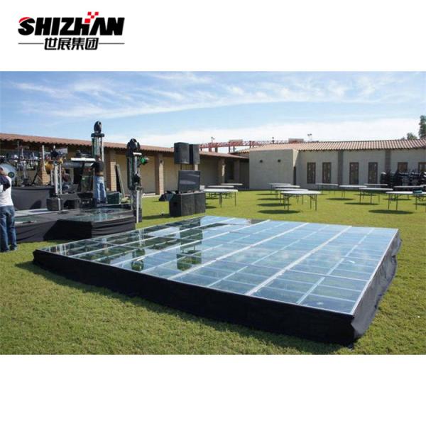Wedding Glass Stage Ceremony Swimming Pool Floor Acrylic Transparent Mobile