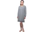 Ladies Comfortable Long Sleeve Stripped Pajamas Nightwear For Woman , Bamboo