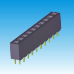 Wholesale 3.96 Mm Pitch Female Header Connector , Tin Straight Single Pin Header from china suppliers