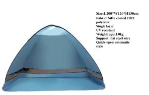 Wholesale Outdoor Automatic Pop Up Camping Tent 200 X 120 X 130CM 190T Polyester Beach Awning from china suppliers