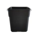 Multi Drainage Holes, Plastic Black Square Plant Flower Nursery Pot, Planter