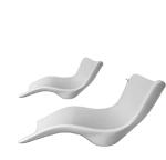 Outdoor Roto Molded Plastic Patio Furniture Beach Chair Cushion UV Resistant