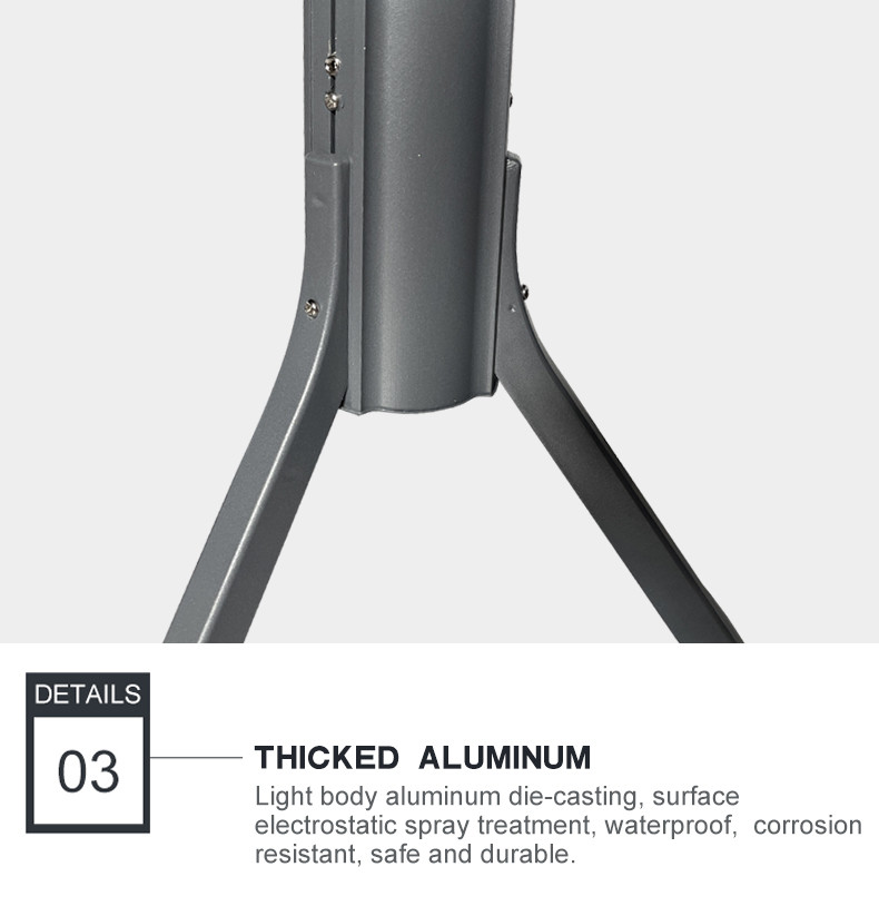 Garden Lamp 30W 3000-6000K IP65 600*600*390MM 5KG 140-76MM 3-6M