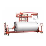 0.25kw Four Wheel Warp Beam Trolley Red Beam Lifting Trolley