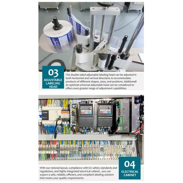 Automatic Round Bottle Labeling Machine 220V 2000-4000 Bottles/Hour