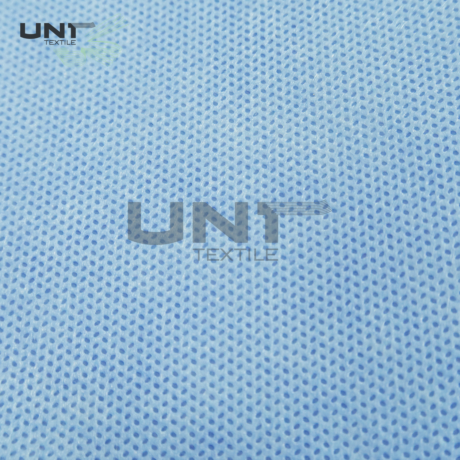 Blue Color Polypropylene PP Spunbond Non Woven Fabric With PE Film Laminated For Medical Bed Sheets