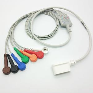 Wholesale GE Marqutte Rozinn Holter ECG Cable For GE SEER MC Holter Recorder 7 Lead Trunk Cable from china suppliers