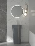 Luxury Pedestal 12L Sanitary Ware Basin Round Free Standing Sink