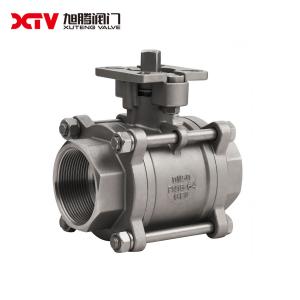 Wholesale Three-Piece Threaded/Butt Welded High Platform Ball Valve with Customization Options from china suppliers