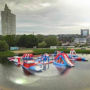 Wholesale 165 People Capacity Inflatable Water Park Customized Color TUV Certificate from china suppliers