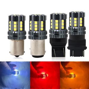 Wholesale White LED Car Turn Signal Lights Auto 12V 24V 2835 45SMD 1156 1157 T25 3156 3157 T20 7440 7443 Canbus Bulbs Car Led from china suppliers