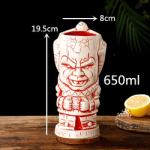 Creative Ceramic Tiki Mugs Hawaiian Cocktail Mug Porcelain Beer Wine Mug