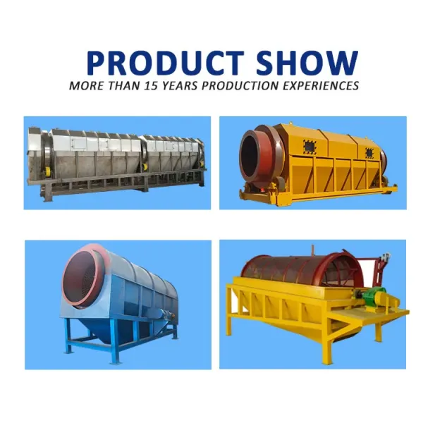Solid Waste Garbage Trommel Drum Screen For Powder Liquid Particle