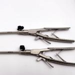 5mm 10mm Diameter V-Shaped Curved Jaw Needle Holder for Medical Operation from