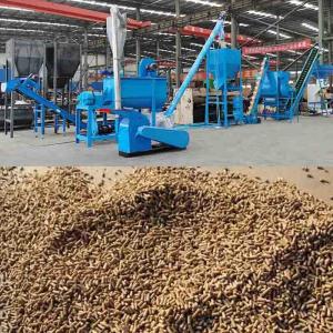 China Chicken Feed Pellet Mill Animal Feed Pellet Production Line Poultry Livestock Feed Pellet Plant With 2mm 4mm 6mm 8mm on sale