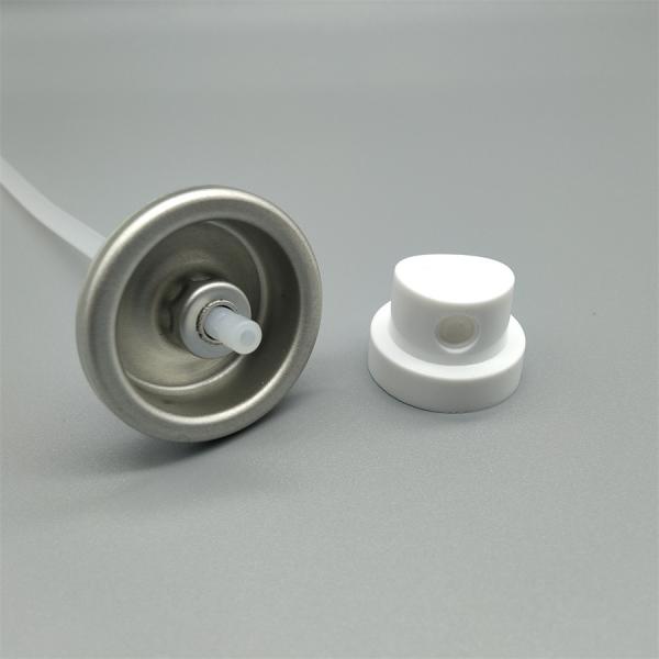 Durable One Inch Sunscreen Mist Valve with Anti-Clog Nozzle and Customizable Actuator for Fine Mist Output
