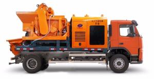 Wholesale 30m3/H 8Mpa Truck Mounted Diesel Concrete Mixer Pump from china suppliers