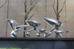 Decorative Large Outdoor Metal Sculpture Stainless Steel Mirror Polished Surface