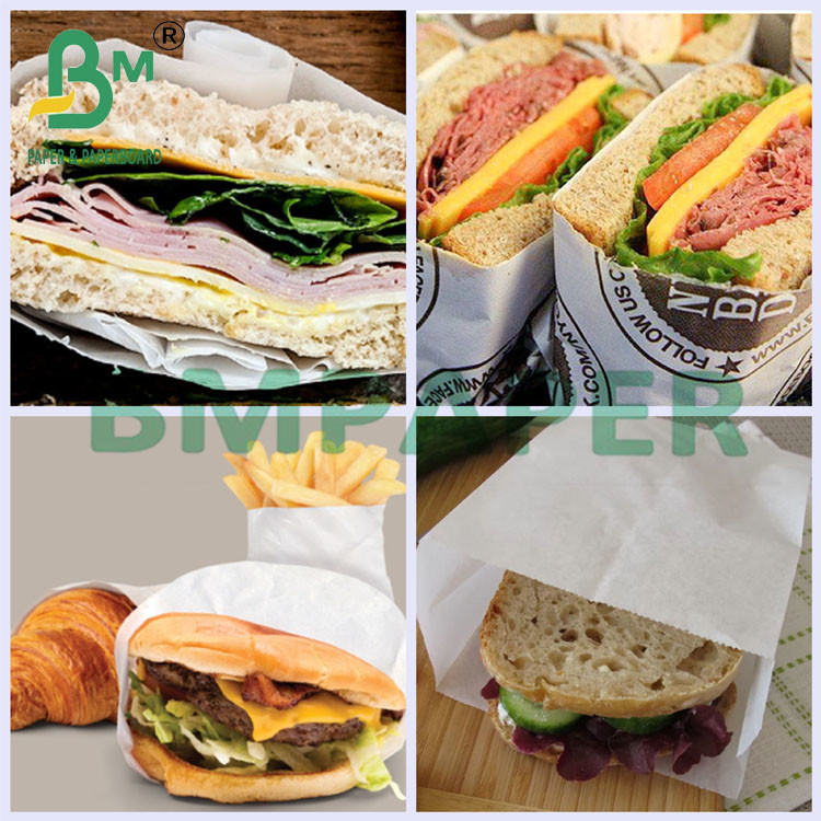18g Kit5 Food Grade Oilproof White Sandwich Paper 70 x 100 cm