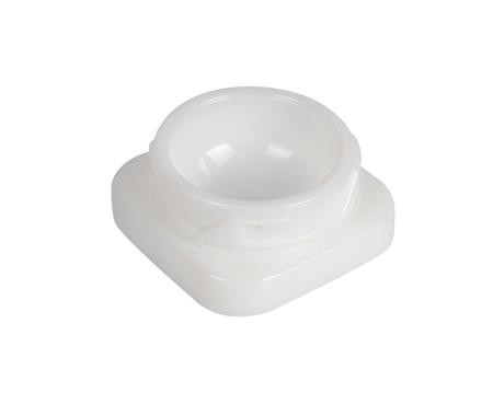 5mL Cube White Glass Concentrate Container Jar with Child Resistant Cap