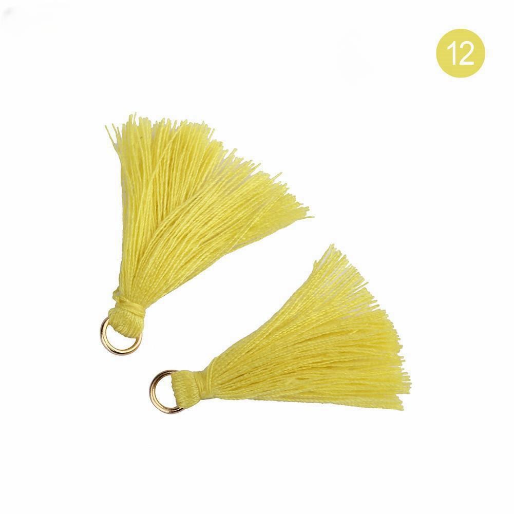 Colorful Cotton Tassel 3cm Garment Decoration Cotton Thread Tassels