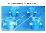 Marine Can Water Filters - Straight-Through Suction Sea Water Filter AS400 CB