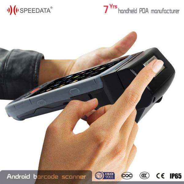 Portable Android Fingerprint Scanners , Black Electronic Fingerprint Scanner