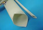 Colored Heat Treated 2.5KV Fiberglass Braided Wire Sleeve / Silicone Resin