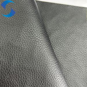 Wholesale 100% Polyester Knitted Backing Technics PVC Leather Fabric faux leather fabric for car seat cover from china suppliers