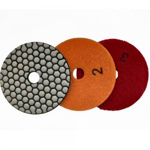 Wholesale Customized Colors 3 Step Resin Bond Flexible Polishing Pads for Granite Marble Best from china suppliers