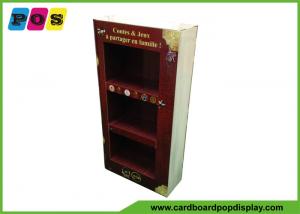 China Point Of Purchase Cardboard Product Display Stands With Books Printing Shape M003 on sale