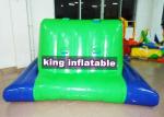 Green And Blue Inflatable Water Toys PVC Inflatable Side Horse For Water Parks