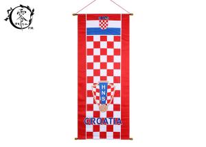 Wholesale Croatia National Multicultural Flag Banners Shabby Canvas Print Picture Frame Gift Home Decor Office Wall from china suppliers