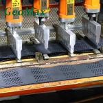 Black HDPE Geocell 150mm Height 660mm Welding Space For Sound Barriers Blast