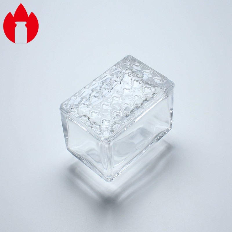 20ml Clear Square Perfume Glass Vial Printing Hot Stamping