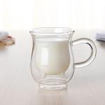 Cute Calf Double Wall Glass Cup Milk Cow Nipple Shape Not Easy To Broken
