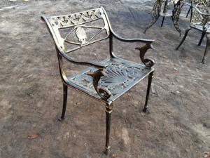 Wholesale French Style Cast Iron Outside Table And Chairs Antique Bronze For Park from china suppliers
