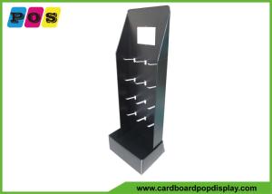 Wholesale Black Printing Cardboard Floor Promotion Sales Display Stand With Plastic Pegs HD064 from china suppliers