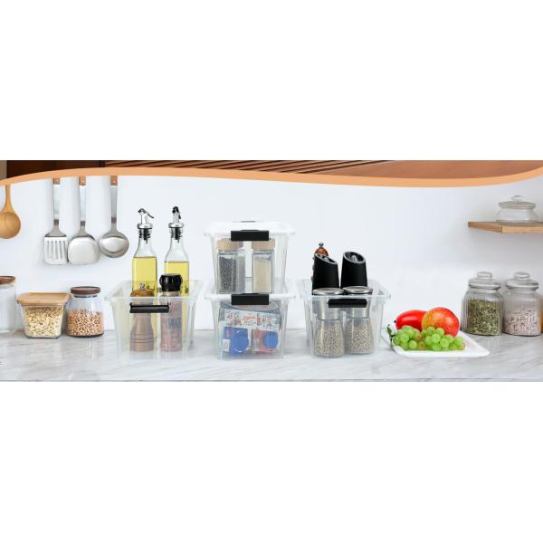 plastic storage bins