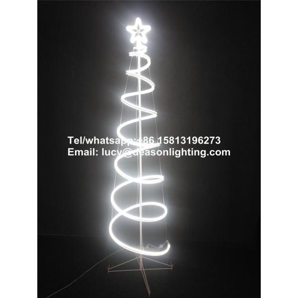 led spiral christmas tree