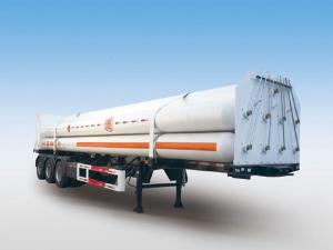 Wholesale 9 Tubes 3 Axles Lh2 Tube Skid LPG Semi Trailers For 21000L CNG from china suppliers