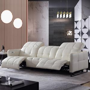 Wholesale Italian Light Luxury Living Room Electric Leather Sofa 280*112*105CM from china suppliers