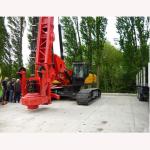 Red Pile Drilling Machine , Portable Full Hydraulic Rotary Drilling Rig SANY