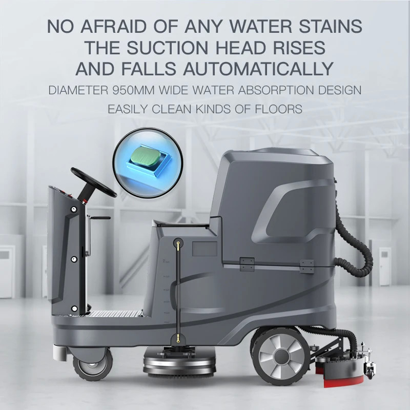 YZ-X5 China Supplier Driving Cordless Commercial Automatic Floor Scrubber Machine