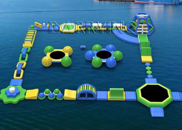 Waterproof Tarpaulin Inflatable Floating Water Park Equipment For Rental /