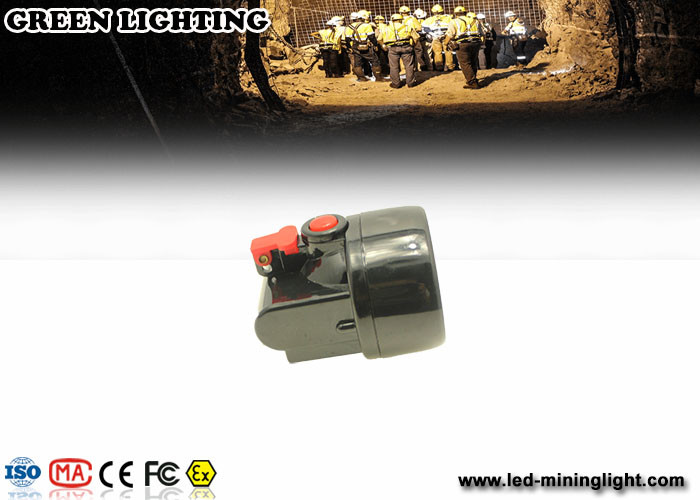 Black OEM Anti - Explosive Rechargeable Miners Headlamp 13000 LUX High Brightness