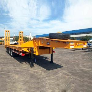 Wholesale CIMC 4 Axle 100T Excavator Low Bed Truck Trailer from china suppliers