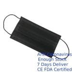 Light Weight Disposable Black Face Mask , Waterproof Disposable Mouth Mask