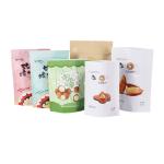 Kraft Paper Plastic Zipper Packaging Bags Custom Gravure Printing OEM